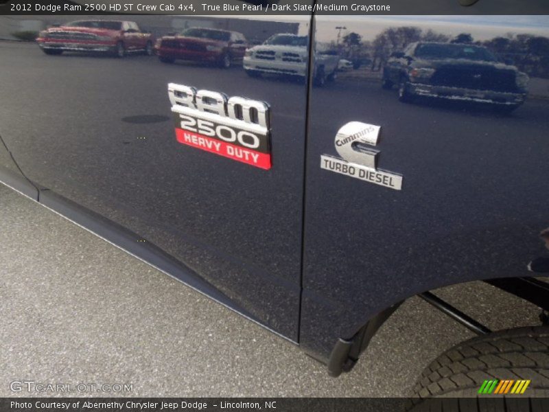 True Blue Pearl / Dark Slate/Medium Graystone 2012 Dodge Ram 2500 HD ST Crew Cab 4x4