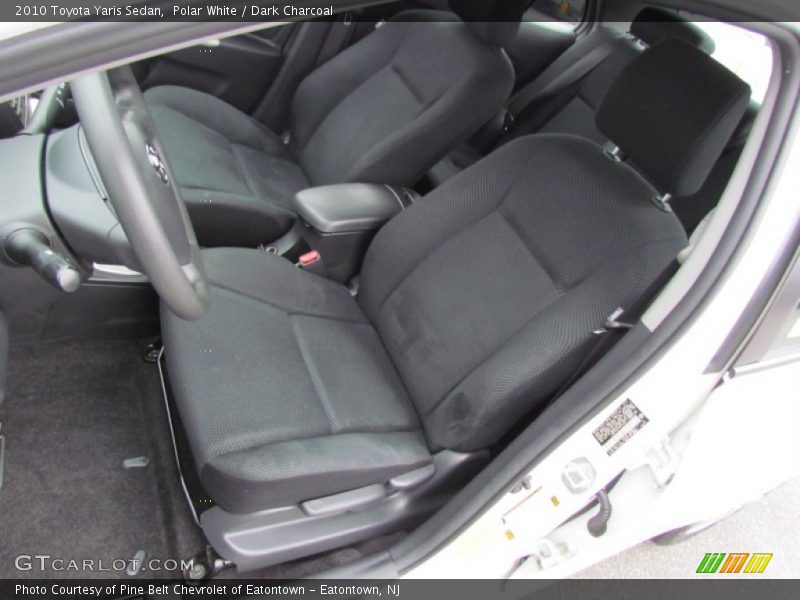 Polar White / Dark Charcoal 2010 Toyota Yaris Sedan
