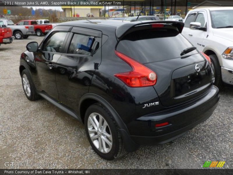 Sapphire Black / Black/Red w/Silver Trim 2011 Nissan Juke SL AWD