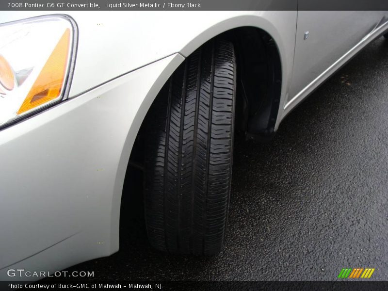 Liquid Silver Metallic / Ebony Black 2008 Pontiac G6 GT Convertible