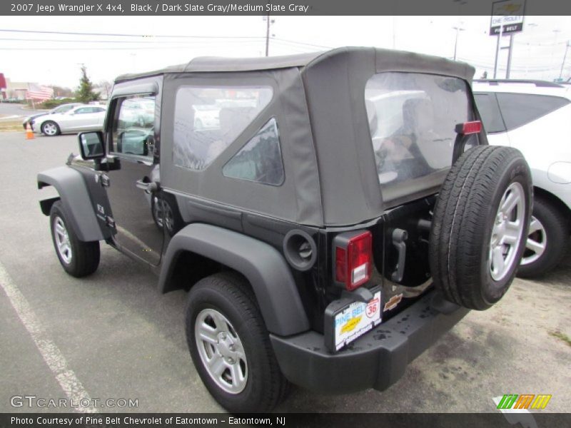 Black / Dark Slate Gray/Medium Slate Gray 2007 Jeep Wrangler X 4x4