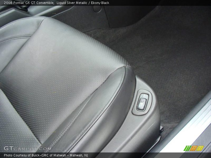 Liquid Silver Metallic / Ebony Black 2008 Pontiac G6 GT Convertible