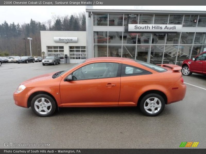 Sunburst Orange Metallic / Gray 2006 Chevrolet Cobalt LS Coupe