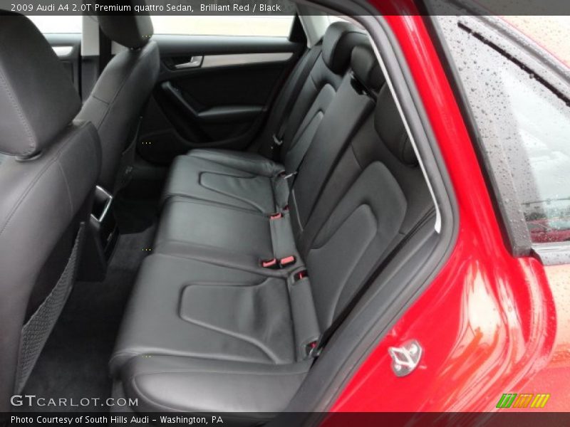 Rear Seat of 2009 A4 2.0T Premium quattro Sedan