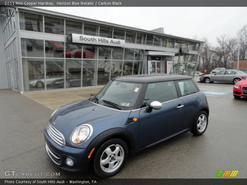 Horizon Blue Metallic / Carbon Black 2011 Mini Cooper Hardtop