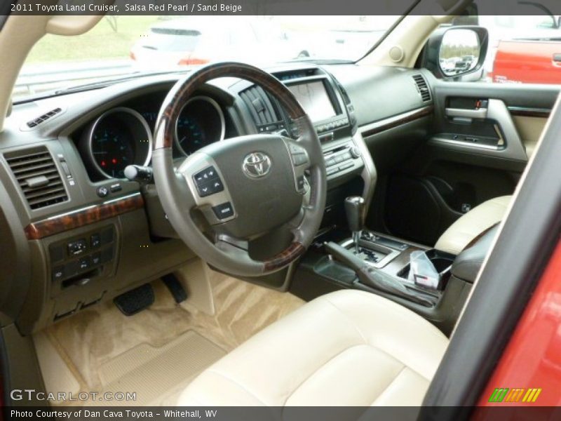 Salsa Red Pearl / Sand Beige 2011 Toyota Land Cruiser