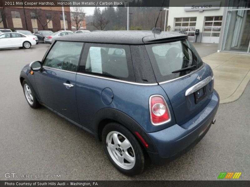 Horizon Blue Metallic / Carbon Black 2011 Mini Cooper Hardtop