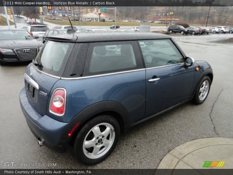 Horizon Blue Metallic / Carbon Black 2011 Mini Cooper Hardtop