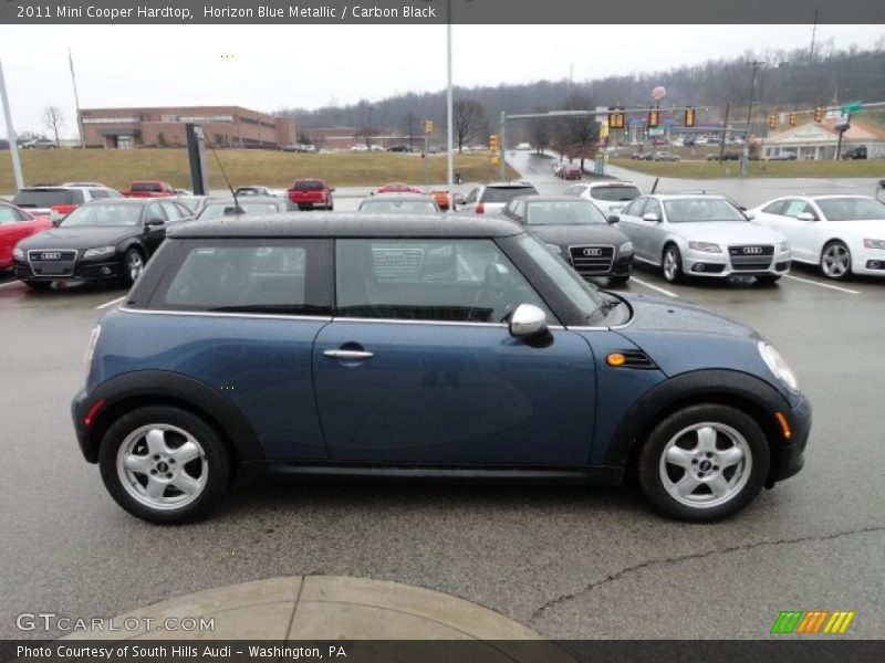 Horizon Blue Metallic / Carbon Black 2011 Mini Cooper Hardtop