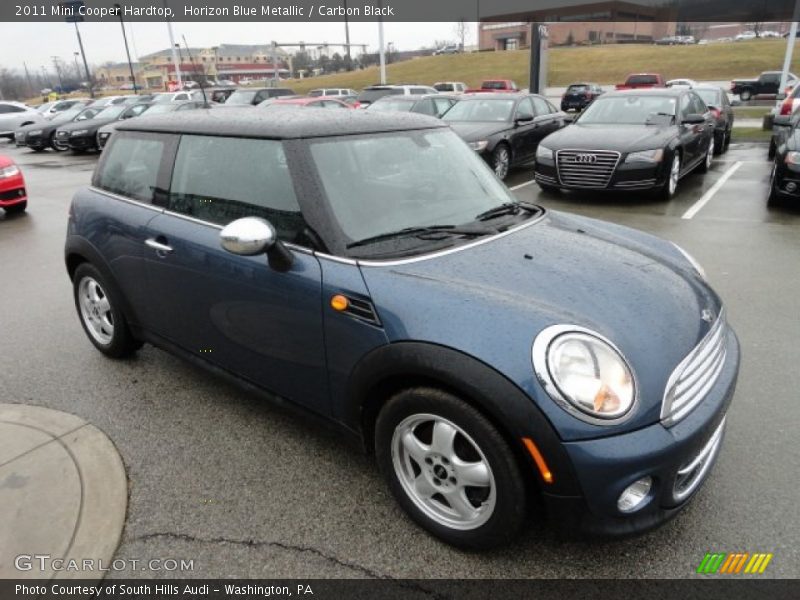 Horizon Blue Metallic / Carbon Black 2011 Mini Cooper Hardtop