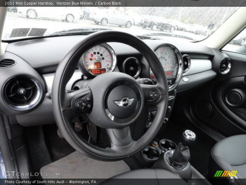 Horizon Blue Metallic / Carbon Black 2011 Mini Cooper Hardtop