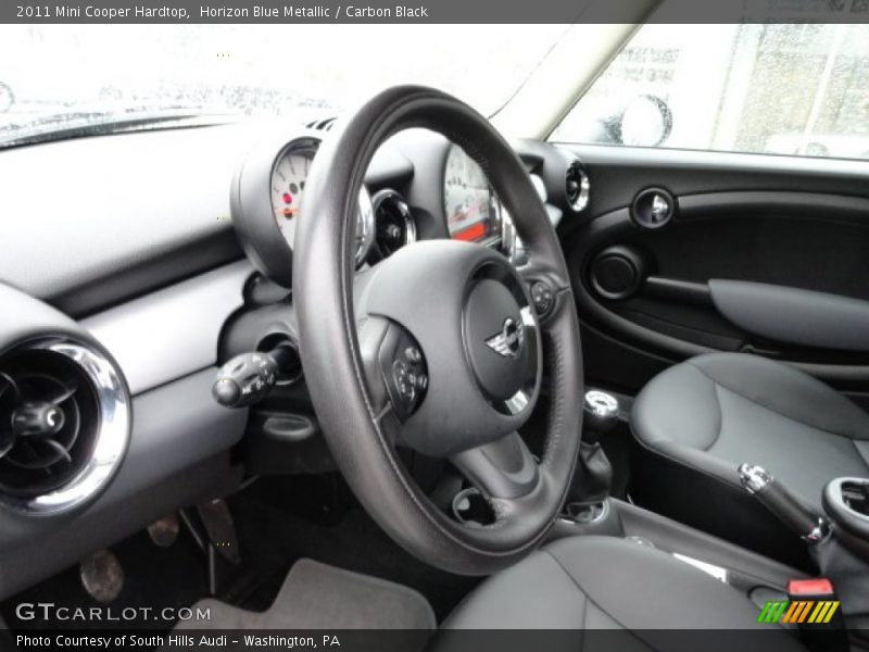 Horizon Blue Metallic / Carbon Black 2011 Mini Cooper Hardtop