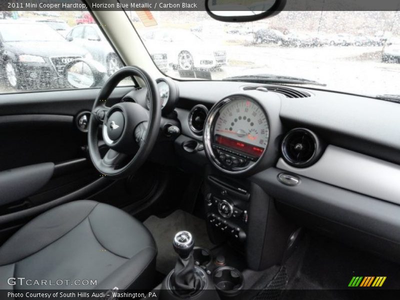 Horizon Blue Metallic / Carbon Black 2011 Mini Cooper Hardtop
