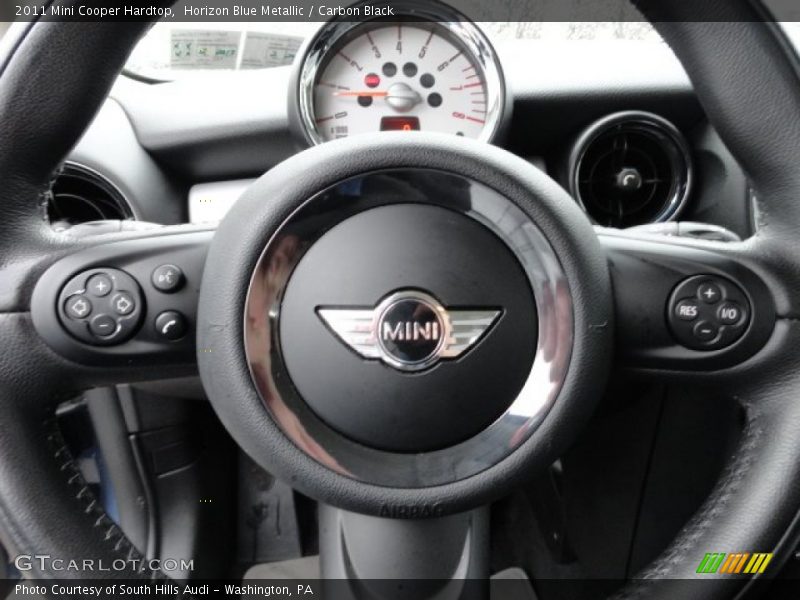 Horizon Blue Metallic / Carbon Black 2011 Mini Cooper Hardtop