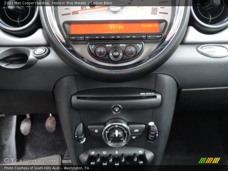 Horizon Blue Metallic / Carbon Black 2011 Mini Cooper Hardtop