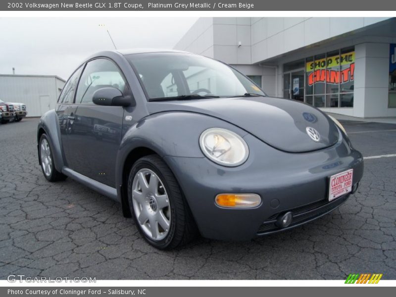 Platinum Grey Metallic / Cream Beige 2002 Volkswagen New Beetle GLX 1.8T Coupe