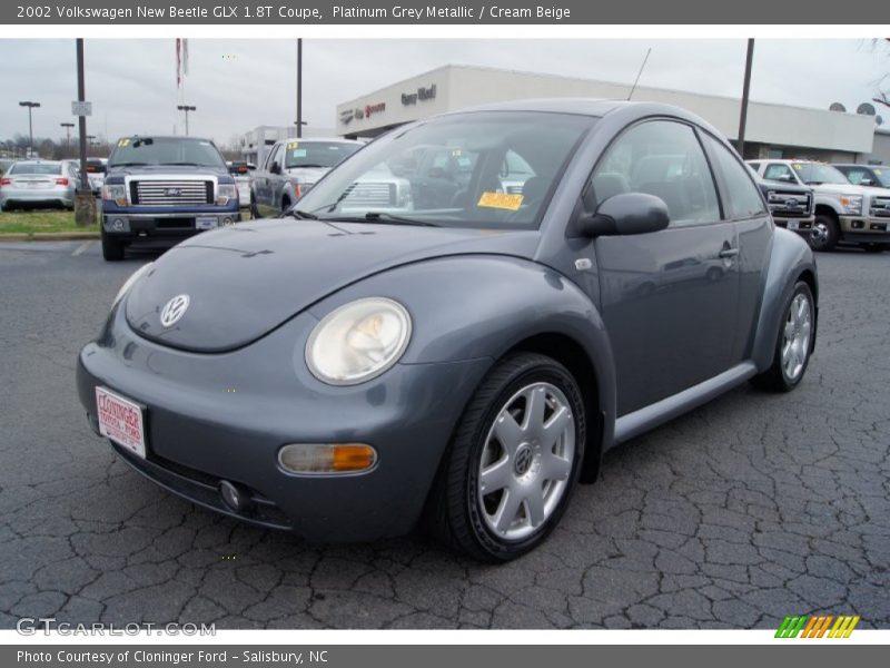 Platinum Grey Metallic / Cream Beige 2002 Volkswagen New Beetle GLX 1.8T Coupe