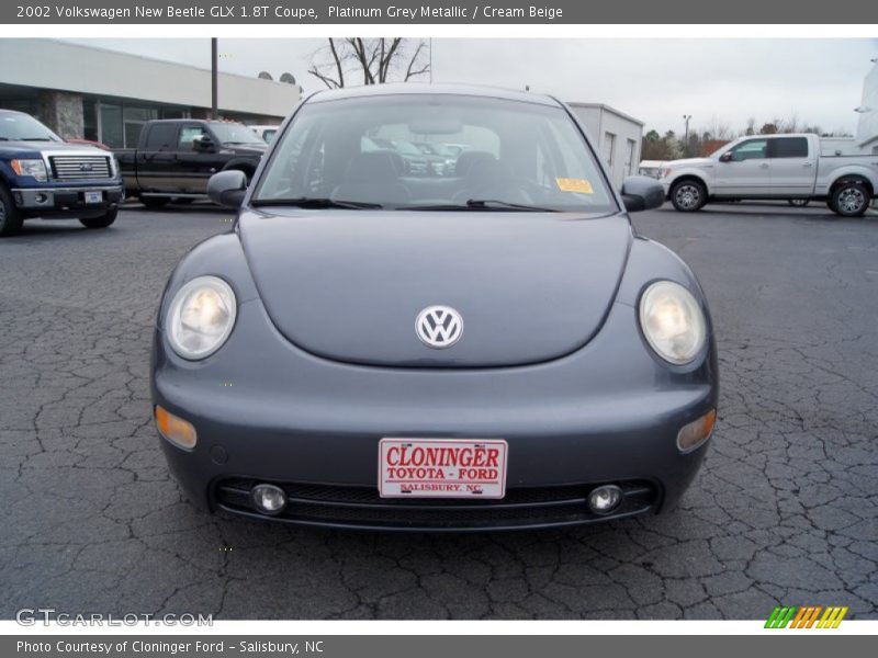 Platinum Grey Metallic / Cream Beige 2002 Volkswagen New Beetle GLX 1.8T Coupe
