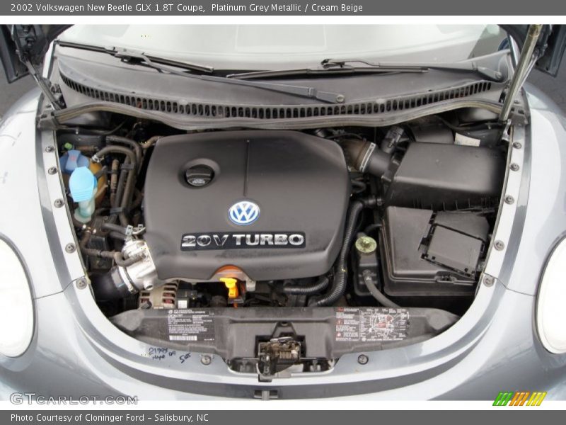 Platinum Grey Metallic / Cream Beige 2002 Volkswagen New Beetle GLX 1.8T Coupe