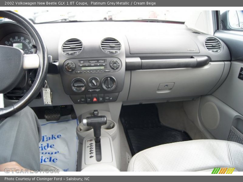 Platinum Grey Metallic / Cream Beige 2002 Volkswagen New Beetle GLX 1.8T Coupe