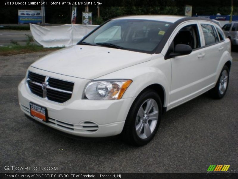Stone White / Dark Slate Gray 2010 Dodge Caliber SXT