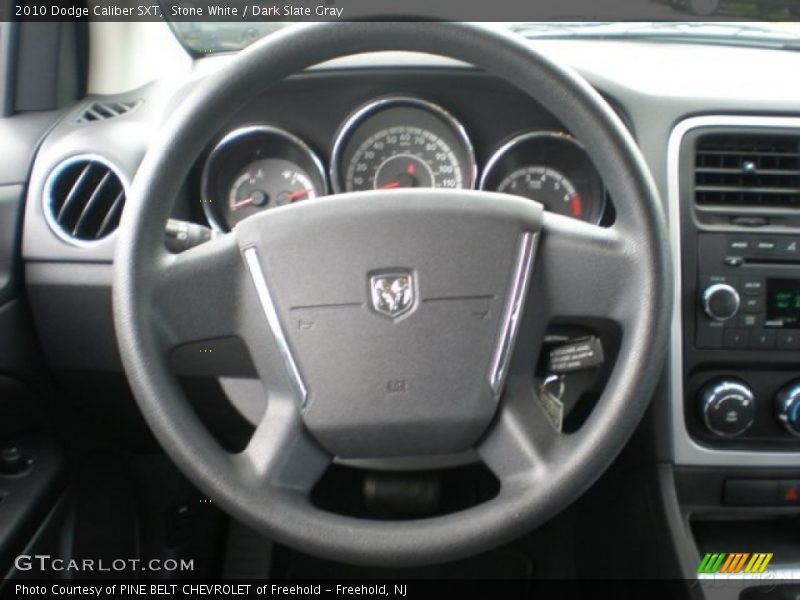 Stone White / Dark Slate Gray 2010 Dodge Caliber SXT