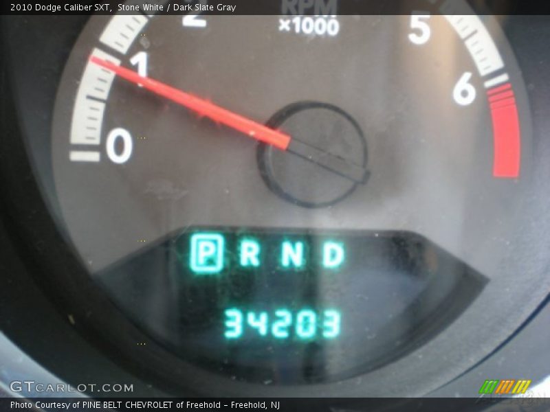 Stone White / Dark Slate Gray 2010 Dodge Caliber SXT