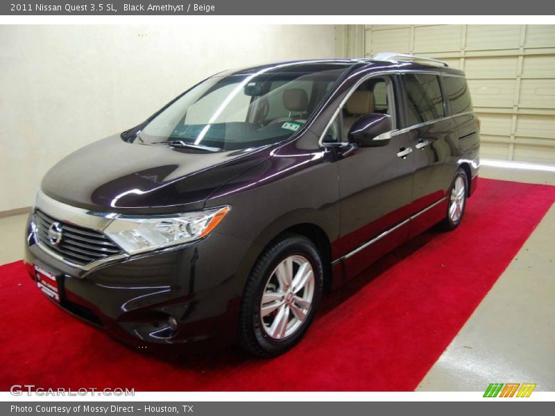 Black Amethyst / Beige 2011 Nissan Quest 3.5 SL