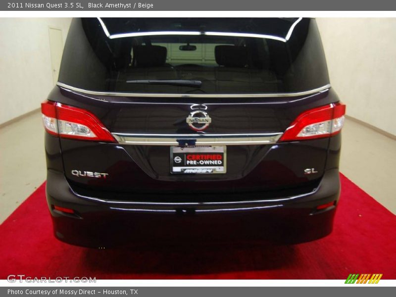 Black Amethyst / Beige 2011 Nissan Quest 3.5 SL