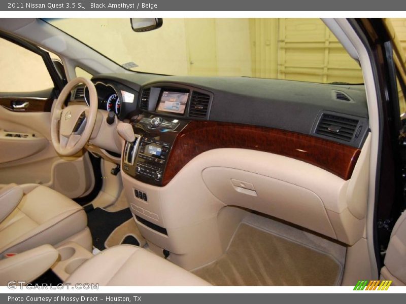 Black Amethyst / Beige 2011 Nissan Quest 3.5 SL
