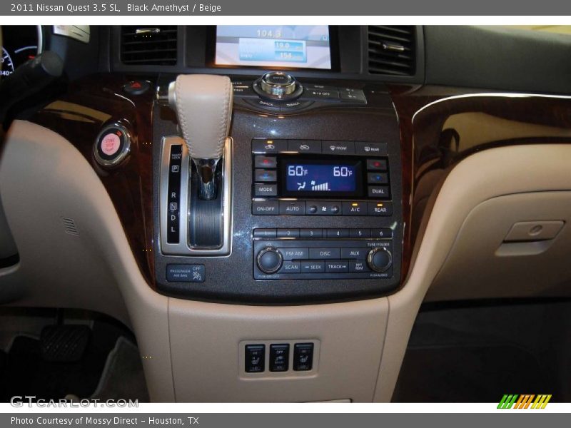 Black Amethyst / Beige 2011 Nissan Quest 3.5 SL