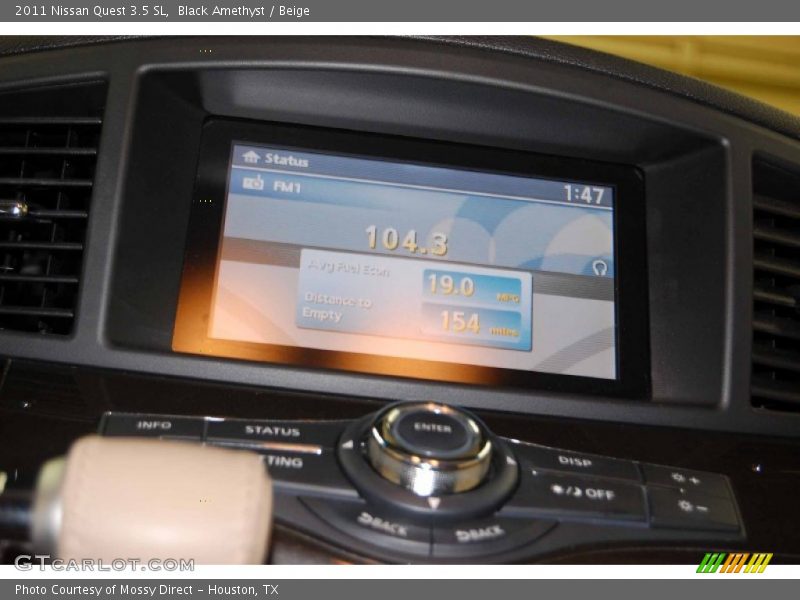 Black Amethyst / Beige 2011 Nissan Quest 3.5 SL