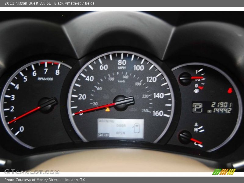 Black Amethyst / Beige 2011 Nissan Quest 3.5 SL