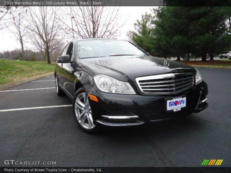 Black / Black 2012 Mercedes-Benz C 300 Luxury 4Matic