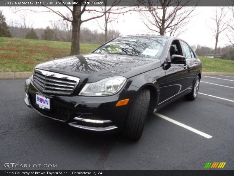 Black / Black 2012 Mercedes-Benz C 300 Luxury 4Matic
