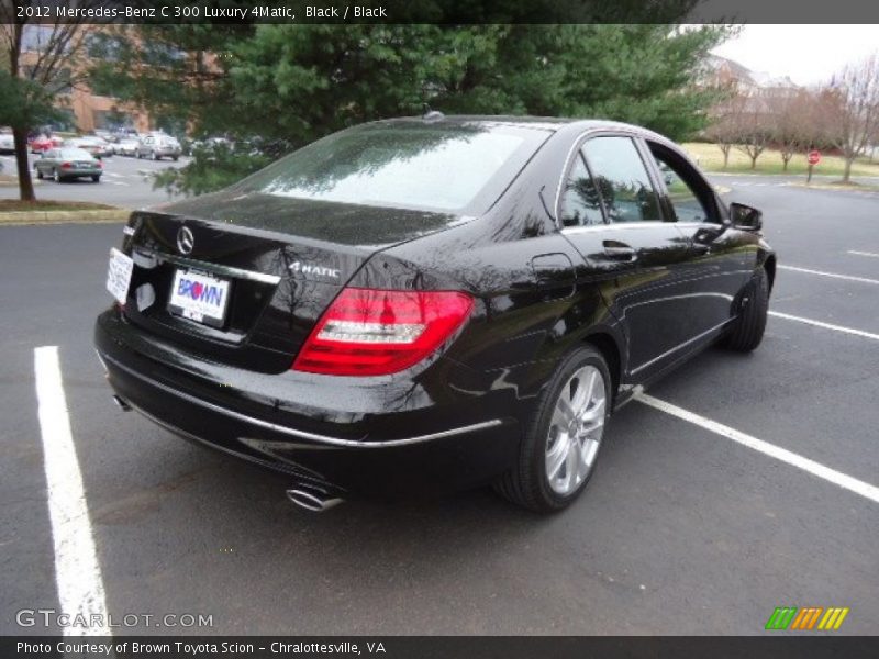 Black / Black 2012 Mercedes-Benz C 300 Luxury 4Matic