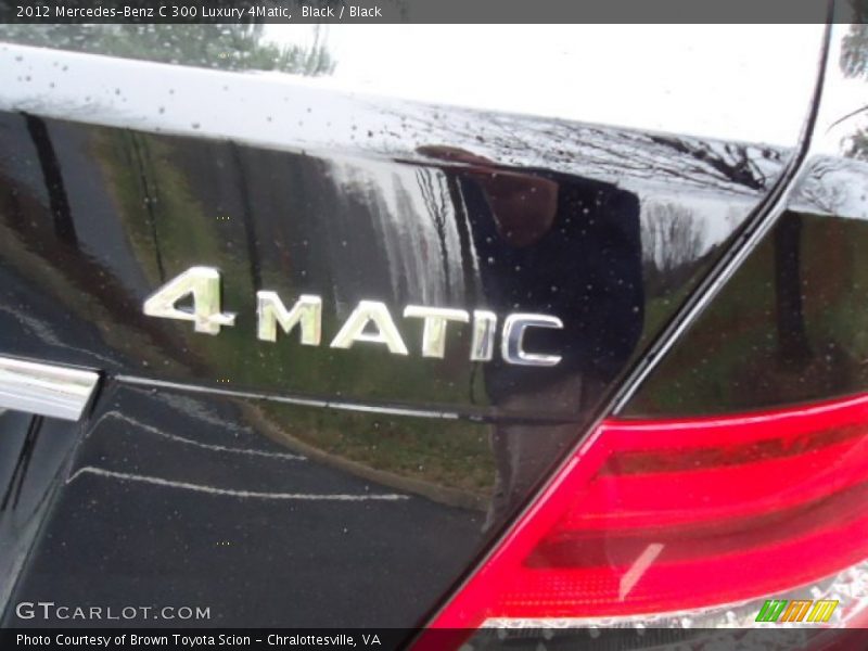 Black / Black 2012 Mercedes-Benz C 300 Luxury 4Matic