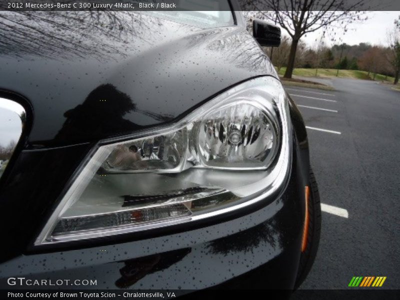 Black / Black 2012 Mercedes-Benz C 300 Luxury 4Matic