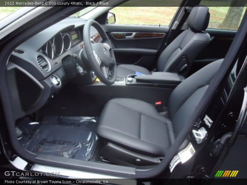 Black / Black 2012 Mercedes-Benz C 300 Luxury 4Matic