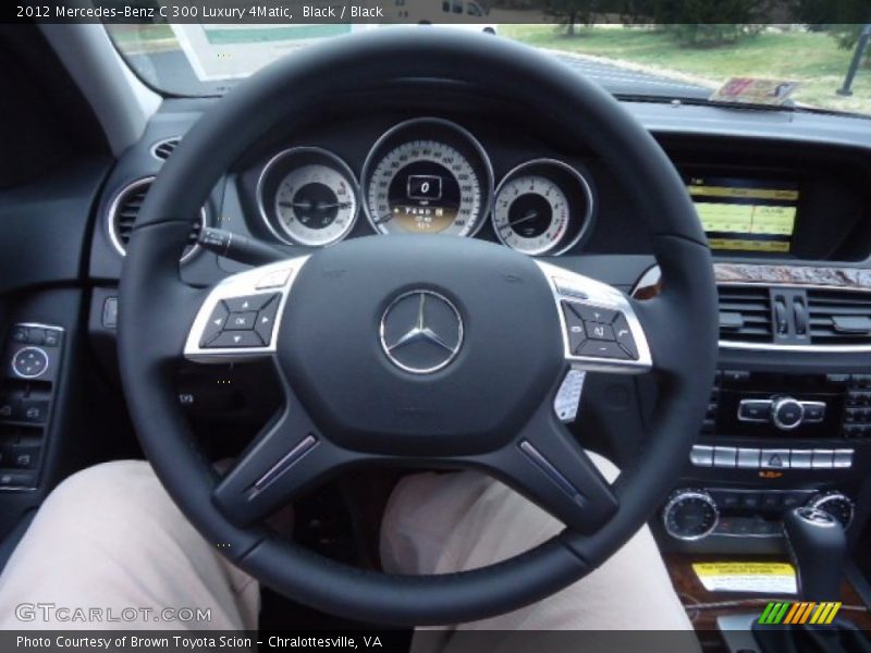 Black / Black 2012 Mercedes-Benz C 300 Luxury 4Matic