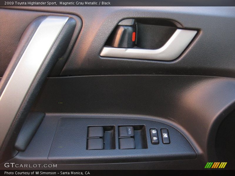 Magnetic Gray Metallic / Black 2009 Toyota Highlander Sport