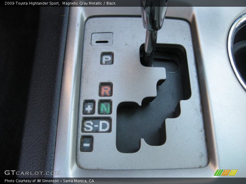 Magnetic Gray Metallic / Black 2009 Toyota Highlander Sport