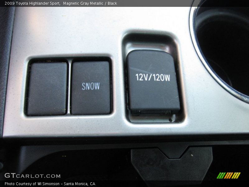 Magnetic Gray Metallic / Black 2009 Toyota Highlander Sport