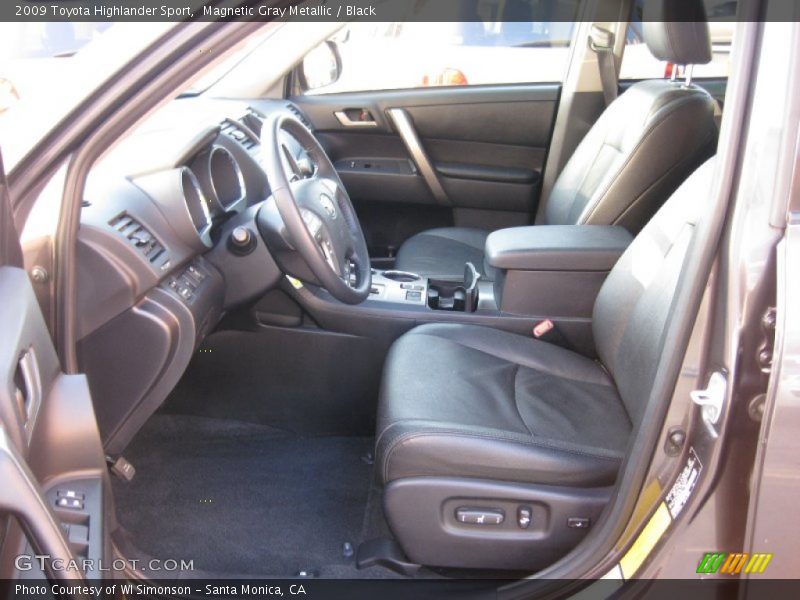Magnetic Gray Metallic / Black 2009 Toyota Highlander Sport