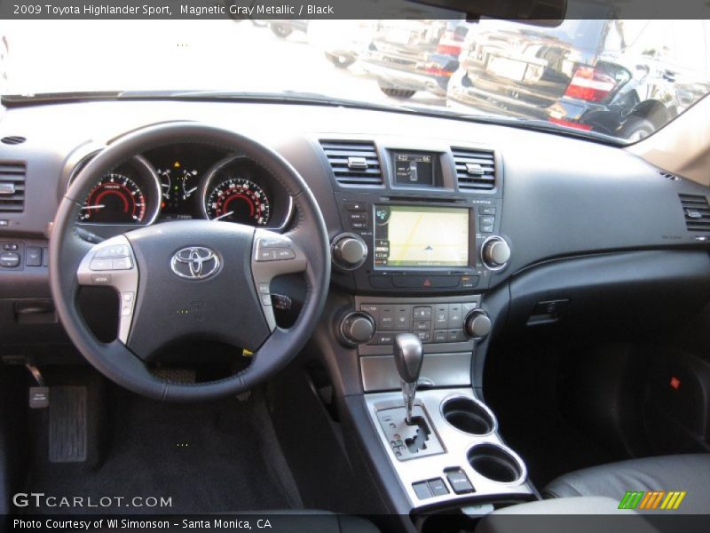 Magnetic Gray Metallic / Black 2009 Toyota Highlander Sport