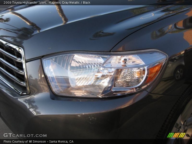 Magnetic Gray Metallic / Black 2009 Toyota Highlander Sport