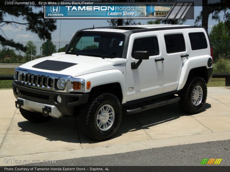 Birch White / Ebony Black/Pewter 2008 Hummer H3