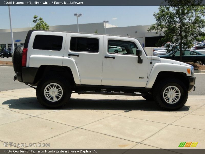 Birch White / Ebony Black/Pewter 2008 Hummer H3