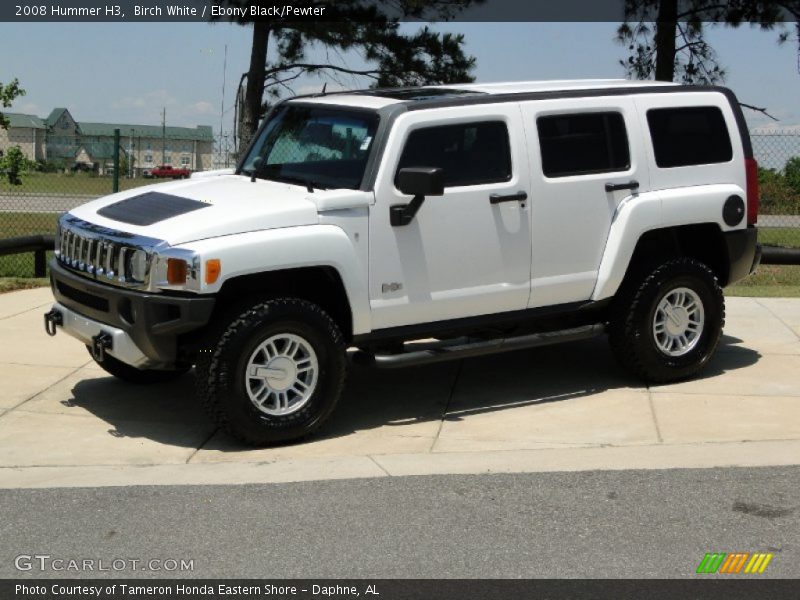 Birch White / Ebony Black/Pewter 2008 Hummer H3