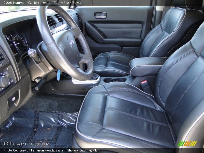  2008 H3  Ebony Black/Pewter Interior